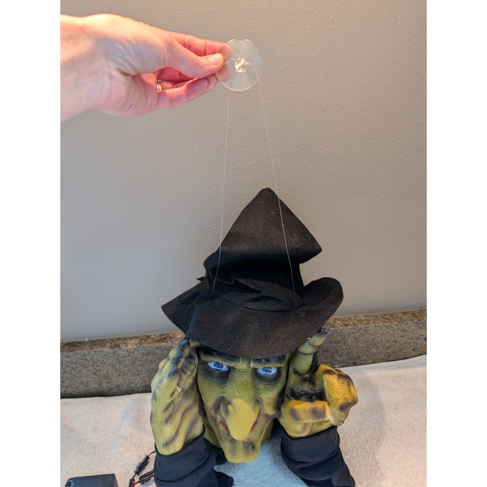 Scary Peeper Tapping Window Witch Animated Halloween Prop Tested Creepy Decor - Picture 9 of 16